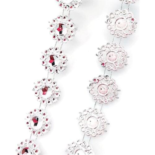 Sunflower Rhinestone Beads - Environmentally Single-row Rhinestone Threaded Chain Hand Crafts Wedding Home Party etc Decorations