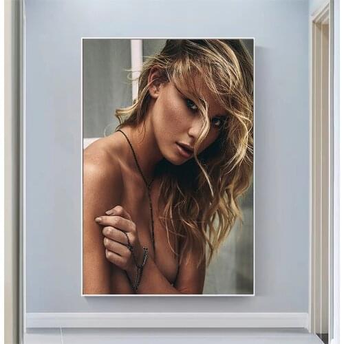 Amber Davis Sexy Model Pretty Girl Swimsuit Pose Wall Silk Cloth HD Poster Art Home Decoration Gift