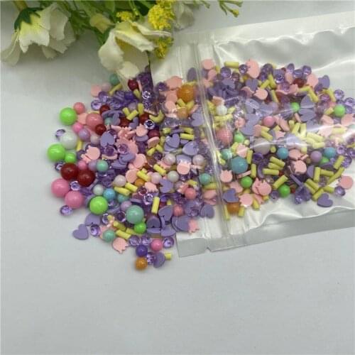 20g Purple love mixing Snow for Resin DIY Supplies Nails Art Polymer Clear Clay accessories DIY Sequins scrapbook shakes Craft