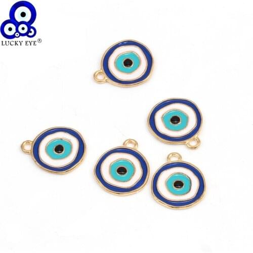Luckey Eye Drop Dangle Earring Black Evil Eye Fashion jewelry Making Earring Hanging Accessories Components 5pcs/lot EY6243