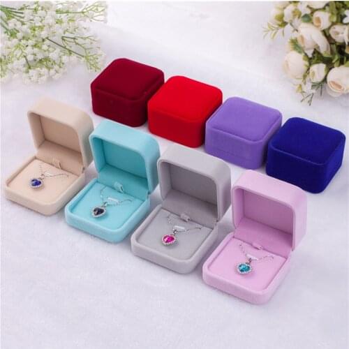 High Quality Necklace Pendant Box Jewelry Display Boxes Packaging Jewelry Organizer Holder Velvet Case Box Wholesale