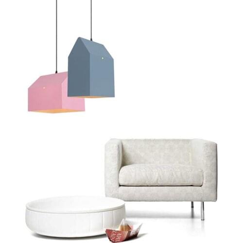 Modern LED Pendant Light Fixturs Iron Hanglamp Fashion Color Light Fixtures Pendant Lights Bedroom Dining Reataurant Luminaires