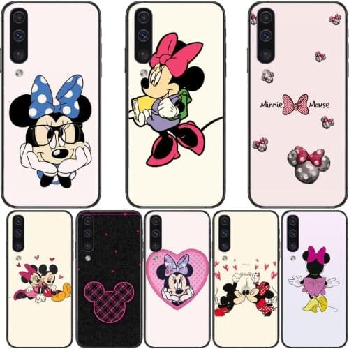 Sports Minnie Mouse Phone cover hull For SamSung Galaxy S8 S9 S10E S20 S21 S5 S30 Plus S20 fe 5G Lite Ultra black soft case