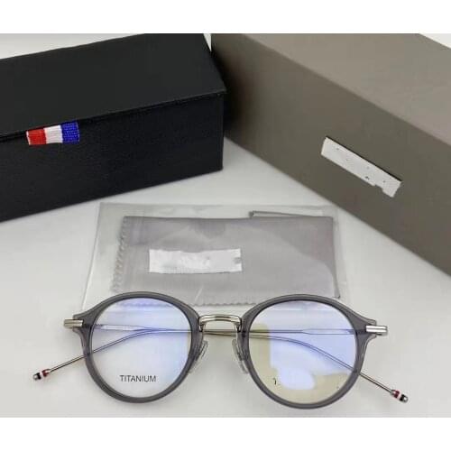Thom Brand TB908 Pure Titanium Glasses Frame Women Retro Round Prescription Eyeglasses Myopia Optical Eyewear Male spectacles