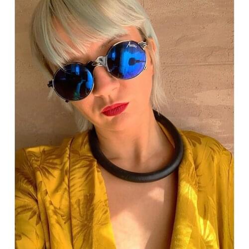 Punk Thick Flat Link Rubber Choker Necklace Women Hip Hop Sweater Chains Pendant Necklaces Womens Clothes Custom Necklace Gift