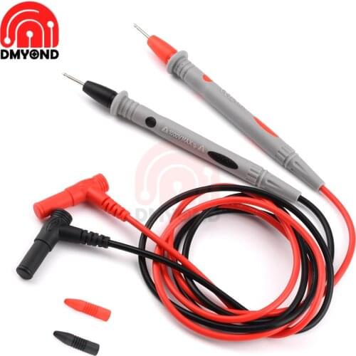 1 Pair 20A 1000V Digital Multimeter Probe Soft Silicone Wire Needle tip Universal Test Leads for LED Tester Multimetro