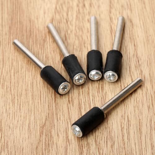 10Pc Dremel Accessories 6.35mm Drum Rubber Mandrel 2.35mm Shank Rod for Sander Sanding Grinding Polishing Fit Dremel Rotary Tool
