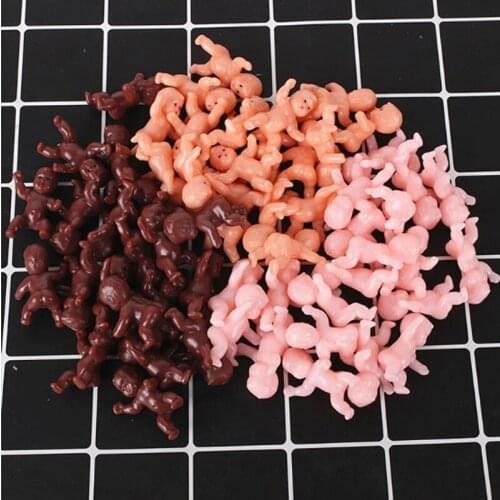 10PCS New Mini Plastic Baby Kids Toys Childrens Small Toys Figurine Angel Doll Christmas Doll Cupid Doll Baking Decoration Toys