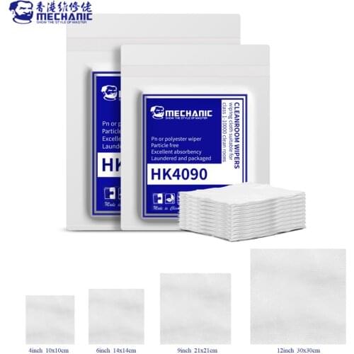 MECHANIC HK4090 Anti-static Dust-Free Cloth Cleanroom Wiper Cleaning Non Dust Clean Tool For LCD PCB Precision Instrument Repair