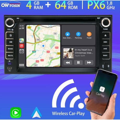 Android 10 PX6 4G+64G Car DVD GPS Navigation Radio For KIA Ceed Tar Rond7 Carnival Rondo CarPlay DSP 5*USB Auto Stereo HDMI DAB