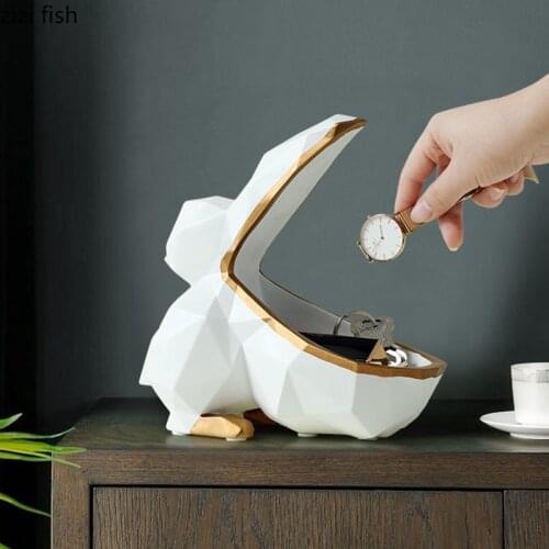 Big Mouth Bird Storage Ornaments Resin Animal Statue Dressing Table Desktop Candy Box Snacks Organizer Sculpture Home Decoration