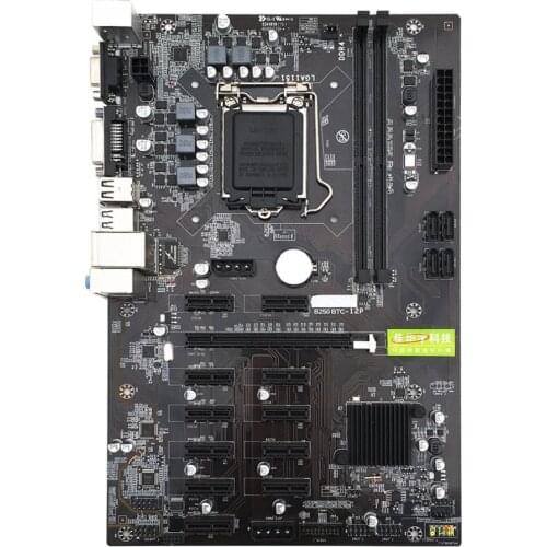 For Asus B250 MINING EXPERT 12 PCIE mining rig BTC ETH Mining Motherboard With 12 Graphics Slot LGA1151 USB3.0 SATA3 DDR4 hot