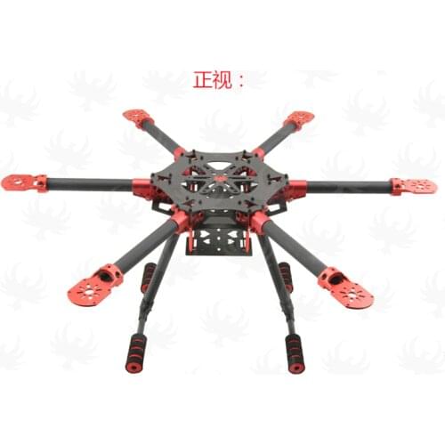 HF 600mm / 750mm Carbon Fiber Hexacopter Frame HF600 /HF750 Umbrella Folding Arm w/ Landing Gear Legs GF-L1B for FPV Photography