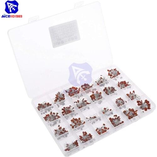 Diymore 960PCS/Lot 24 Values Ceramic Capacitor 50V 2P -104 Capacitance Assorted Kit Electronic Components