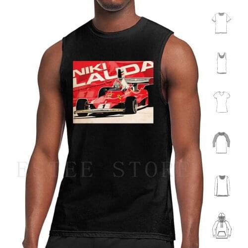 Niki Lauda Tank Tops Vest Ayrton Senna Mansell 25 Years Garage Area Mcl 66 Milk Usa Spanish Pilot Engine Best Pilot
