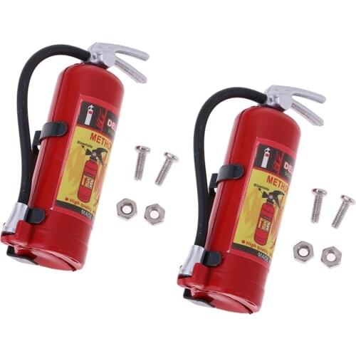 Set of 2 1:8 1:10 Scale RC Fire Extinguishers Decoration DIY Parts Accessory