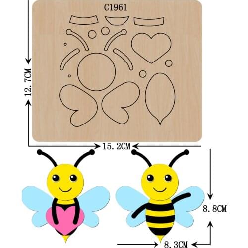 New bees Wooden die Scrapbooking C1961 Cutting Dies