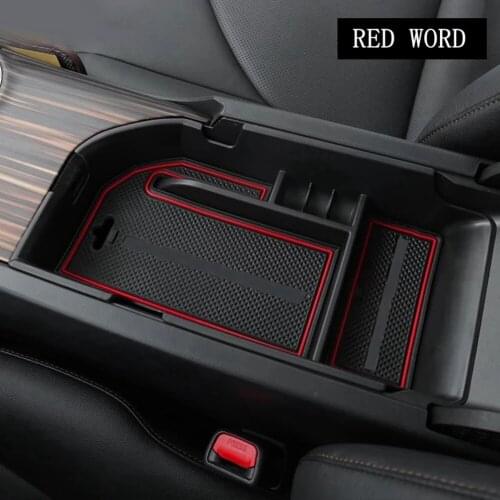 For Toyota Camry 2018 2019 Armrest Storage Box Center Console Glove Tray Holder Plastic Armrest Storage Boxes