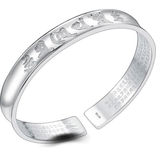 S999 svfolk style opening six words of Buddhism Sutra bracelet Jewelry Gift