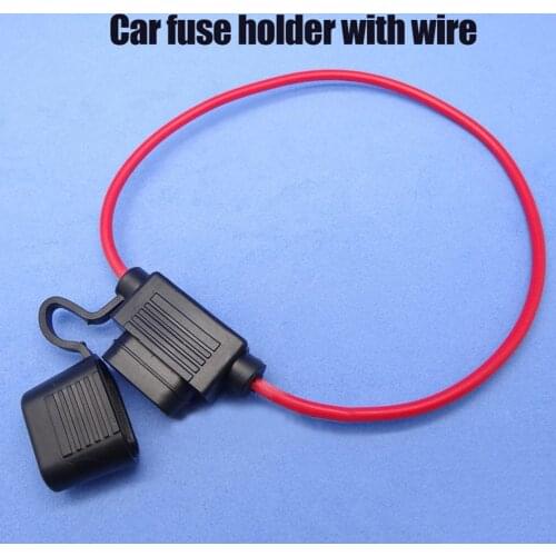 Waterproof Car Auto Vehicle PVC Safety Fuse Holder Case Fuseholder with Wire