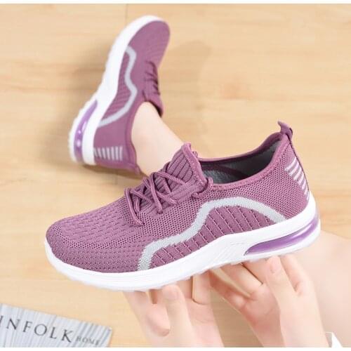 Four Seasons New Sports Womens Vulcanize Shoes Breathable Comfortable Cushion Shock Absorption Casual Shoes Running Shoes Women