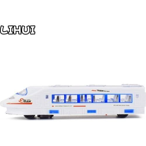 Electric High-speed Train Toys For Boys LED Flashing Lights Sounds Music 360 Changes Directions Educational Toy Model for Kids