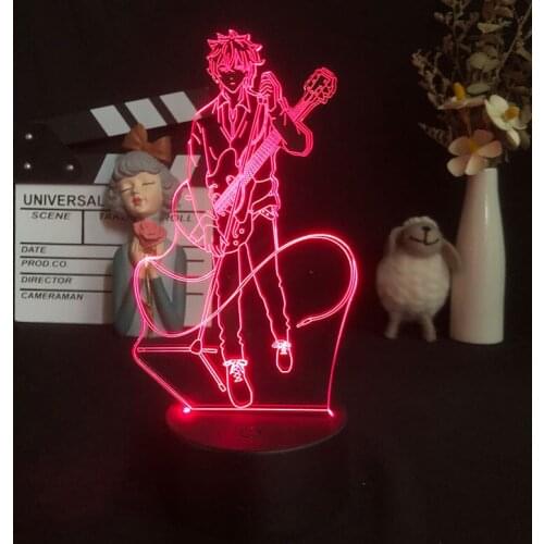 Anime 3d Light Given for Kids Bedroom Decoration Night Light Manga Gift for Her Him Room Decor Table Colorful Lamp Given