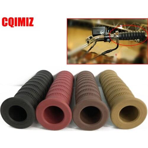 4 Colors Classic Vintage Cafe Racer 7/8" 22mm Motorcycle Vintage Handlebar Grip For DEUS Triumph Kawasaki CG125 CB400