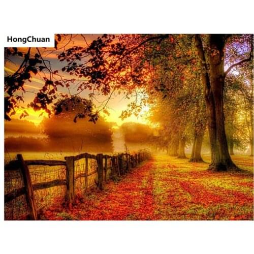 Diamond embroidery, sunset view 5D, diamond painting, cross stitch, 3D square, diamond mosaic, home decoration, new year gift