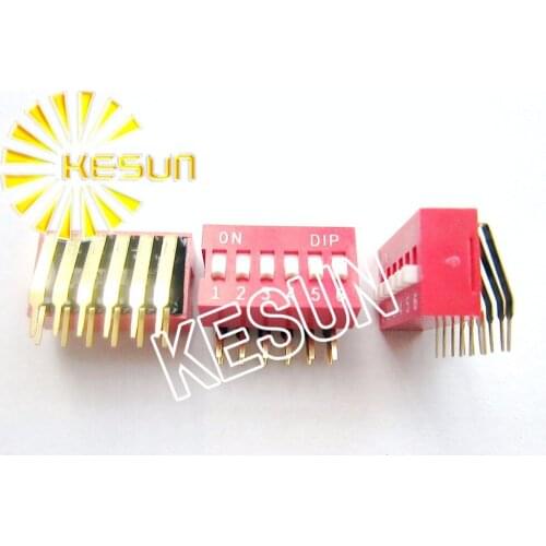FREE SHIPPING 10PCSx 100% Original DA-06 6P 2.54mm SPST Right Angle DIP Switch DA-06-V
