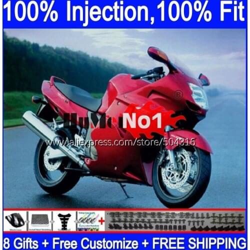 Blackbird For HONDA CBR 1100 XX CBR1100XX 92MC.39 CBR1100XX 1996 1997 1998 1999 2000 2001 96 97 98 99 00 01 Fairing Glossy red