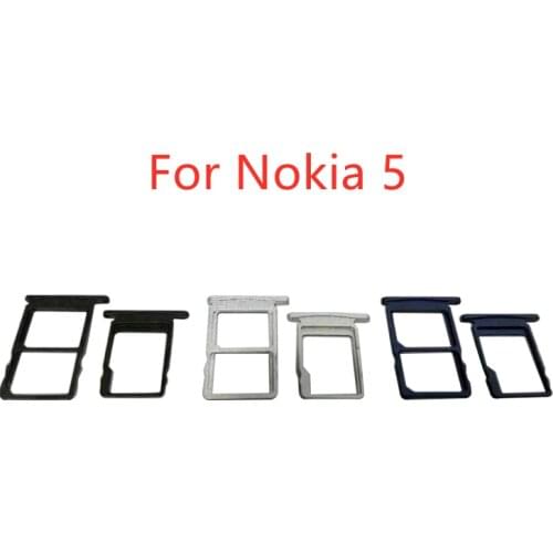 For Nokia 5 Card Tray Holder SIM Card Micro SD Card Slot Adapter Replacement Repair Spare Parts