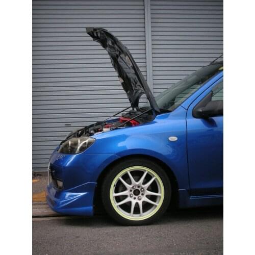 For 2002-2007 Mazda DEMIO carbon Front Bonnet Hood Modify Gas Struts Carbon Fiber Spring Damper Lift Support Absorber