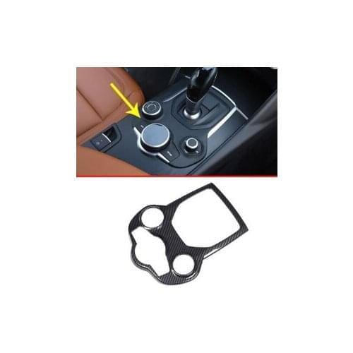 For Alfa Romeo Giulia Stelvio 2016 2017 2018 Car Styling DCenter Console Panel Frame Cover Trim Decoration