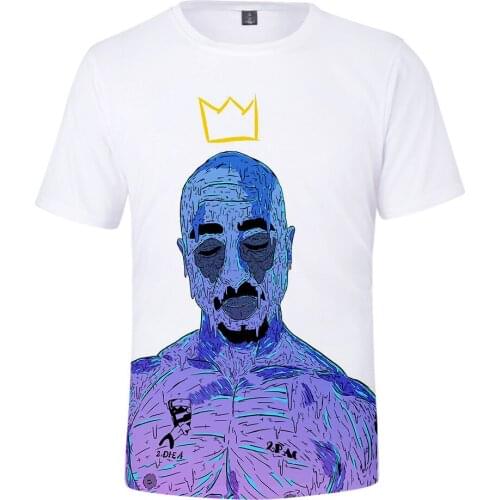 Hot Sale 2PAC 3D T-shirt Men/Women Summer Fashion Casual Round Neck Hip Hop T shirt 3D Print 2PAC Mens T-shirts Short Tees
