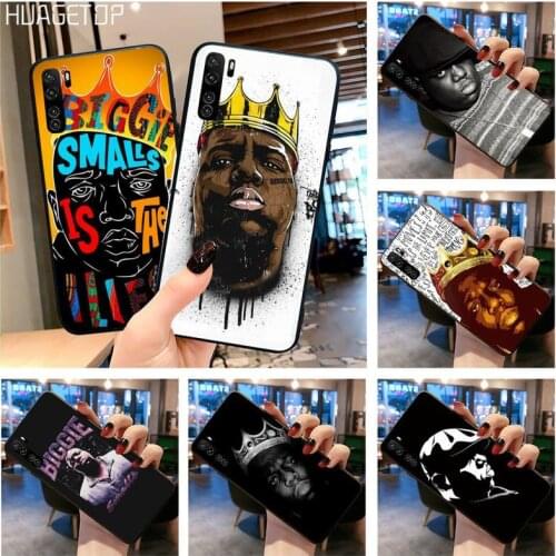 HUAGETOP Notorious BIG Biggie Black TPU Soft Phone Case for Huawei P40 P30 P20 lite Pro Mate 30 20 Pro P Smart 2019 prime