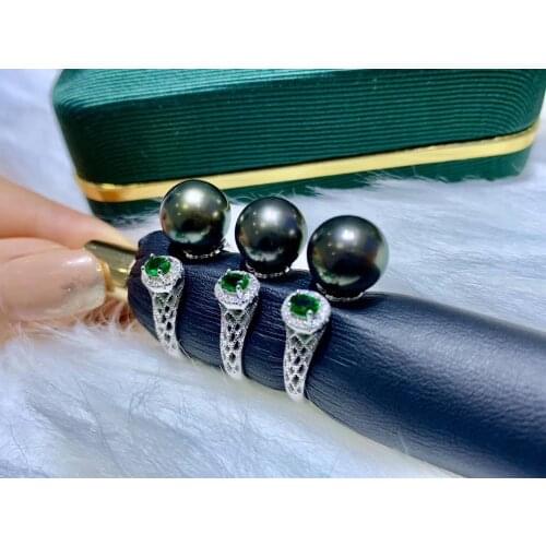 New Exquisite 925 Sterling Silver Finger Ring Settings Adjustable Ring Findings Jewelry Parts Fittings Accessories for Pearls