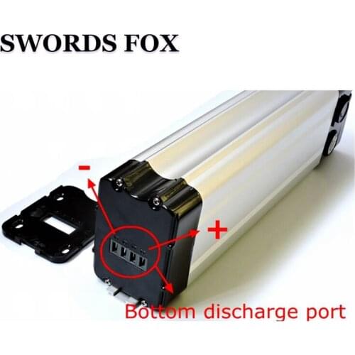 48V 17Ah 18ah 500W750W 1000W Bottom discharge Ebike Battery Li-ion silver fish ithium electric bike Battery for 3400mah cell