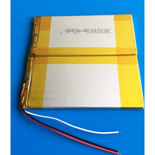 7.4V 3000mAh Rechargeable polymer lithium lipo Combination battery for power bank tablet PC laptop PAD PCM board 3.8*116*110mm