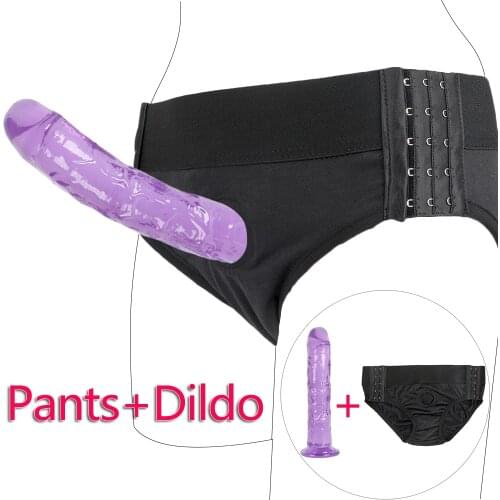 Wearable Adjustable Strapon Dildo Panties For Lesbian Penis Strap On Harness Realistic Dildo Sex Toys for Women Sex Erotic Toys