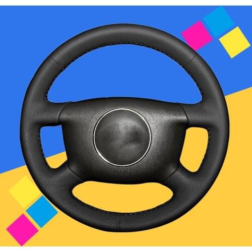 Auto Braid On The Steering Wheel Cover for Audi A2 (8Z) A3 (8L) Sprotback A4 (B5 B6) Avant A6 (C5) A8 (D2) S4 Car Wheel Covers