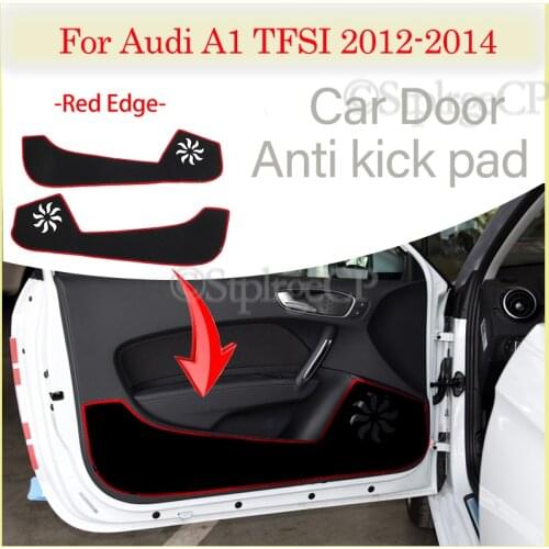Polyester Style Door anti-kick pad door protection pad door panel cover pad car door sticker For Audi A1 TFSI 2012 2013 2014