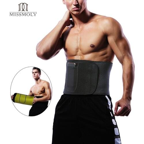 Waist Trimmer Sweat Belt Weight Loss Waist Trainer Slimming Belt for Men and Women Fat Burner Low Back Support Mens Shaper USPS