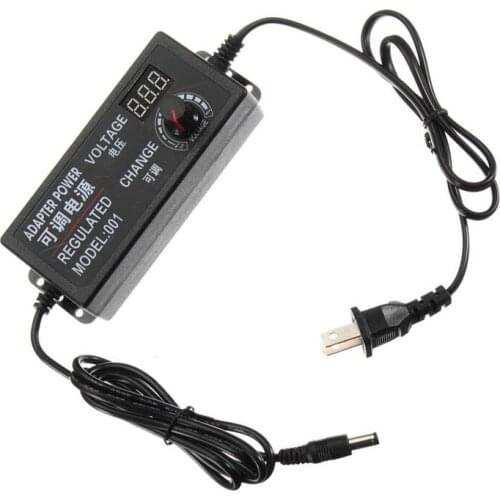 Adjustable AC to DC 9V-24V Universal adapter with display screen voltage Regulated power supply adatpor 3 12 24V