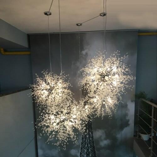 Creative personality modern villa lamp Living room, bedroom sky star pendant light home decorative lamp stairs corridor