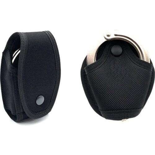 Tactical Molle Handcuff Pouch Police Shackles Holster Case Belt Handcuffs Tool Key Phone Holder Bag Military Hunting Accessories