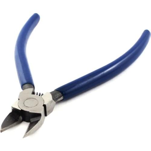 Uxcell Hot Sale Blue Rubber Coated Handle Spring Loaded Diagonal Cutting Pliers Wire Cable Cutter 6" 15cm Long
