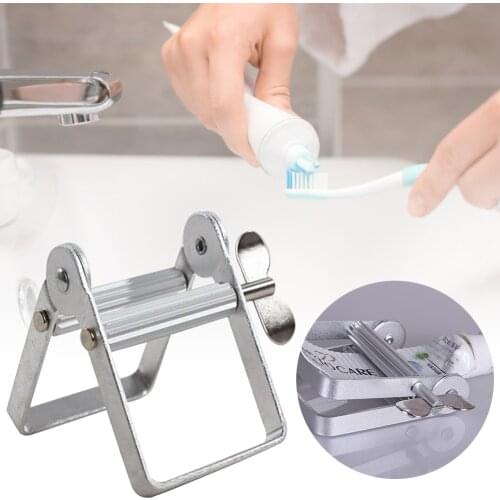 Stainless Steel Toothpaste Squeezer Roller Oil Paint Extruder Oil Paint Hair Color Dye Cosmetics Tube Wringer Bathroom Tools