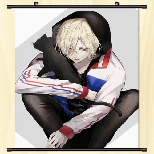 Japanese Decorative Pictures Anime YURI!!! on ICE Emil Nekola & Otabek Altin & Georgi Popovich Home Decor Wall Scroll Poster
