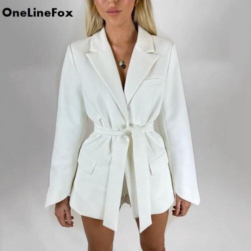 OneLineFox Womens Casual Summer Blazer Suit Open Front Cardigan Long Sleeve Lapel Coat Slim Black Blazer Jacket Work Office